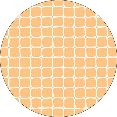 Bonateks Round Digital-Printed Mouse Pad, Non-Slip Base, 22 cm Diameter