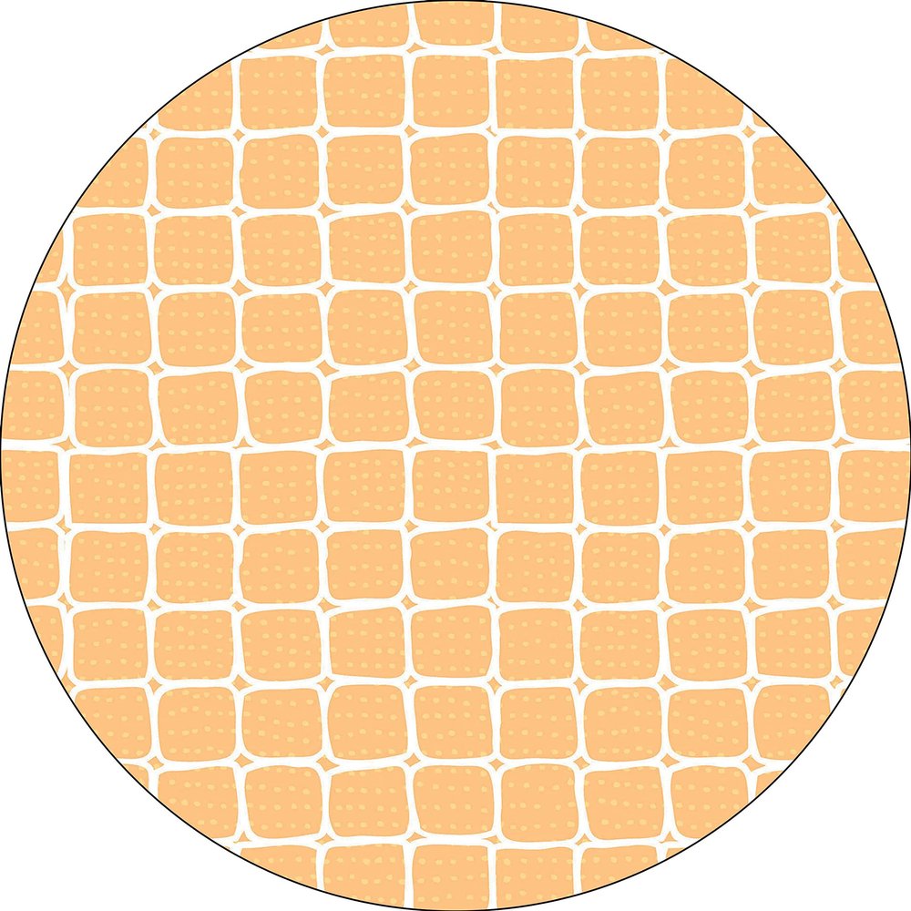 Bonateks Round Digital-Printed Mouse Pad, Non-Slip Base, 22 cm Diameter