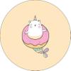 Bonateks Round Printed Mouse Pad, Non-Slip Base, for Office and Home, Diameter: 22 cm view 1