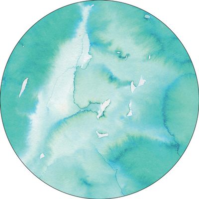 Bonateks Round Digitally Printed Mouse Pad, Non-Slip Base, 22 cm Diameter