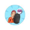 Bonateks Round Digital-Printed Mouse Pad, Non-Slip Base, for Office and Home, 22 cm Diameter view 2
