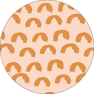 Bonateks Round Digitally Printed Mouse Pad, Non-Slip, 22 cm Diameter
