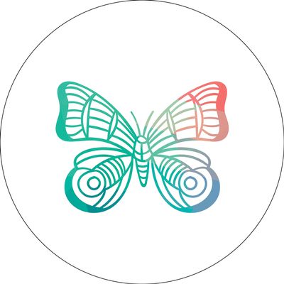 Bonateks Round Digitally Printed Mouse Pad, Non-Slip Base, for Office and Home, 22 cm Diameter