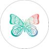Bonateks Round Digitally Printed Mouse Pad, Non-Slip Base, for Office and Home, 22 cm Diameter view 1