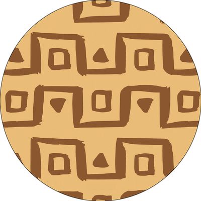 Bonateks Round Digitally Printed Mouse Pad, Non-Slip Base, for Office and Home, Diameter: 22 cm