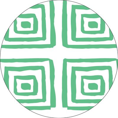 Bonateks Round Digital-Print Mouse Pad, Non-Slip Base, for Office and Home, 22 cm Diameter