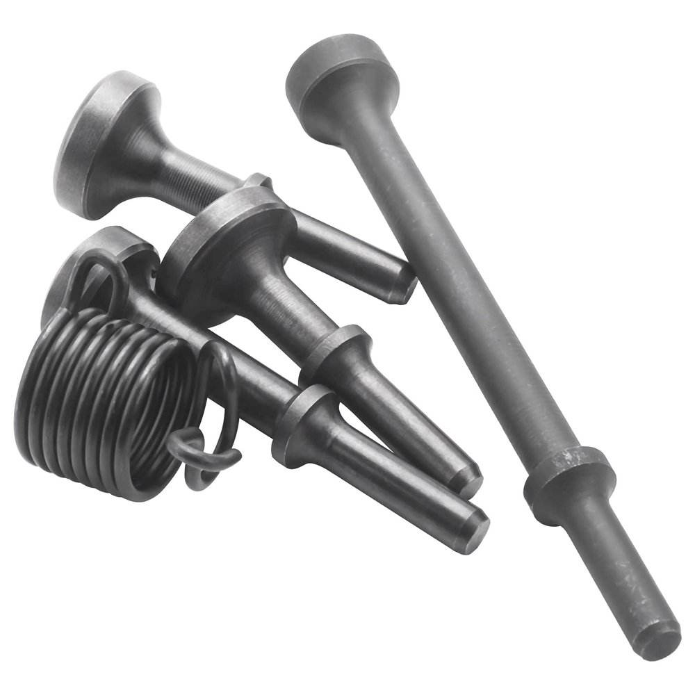 5-Piece Pneumatic Smoothing Tool with Hammer and Chisel Bit Set