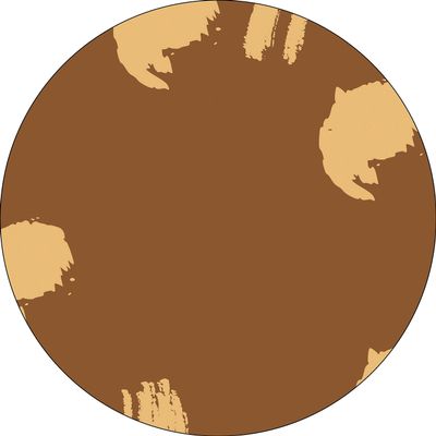 Bonateks Round Digitally Printed Mouse Pad, Non-Slip Base, 22 cm Diameter