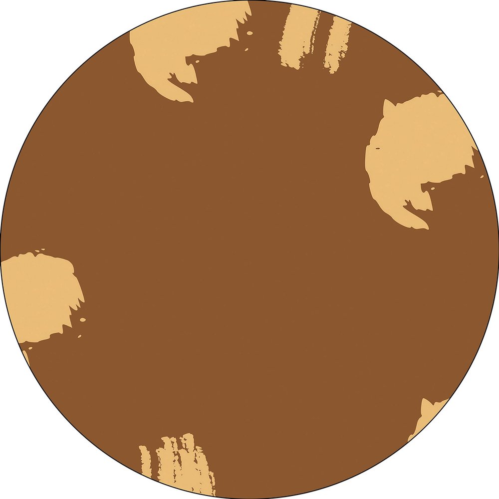 Bonateks Round Digitally Printed Mouse Pad, Non-Slip Base, 22 cm Diameter