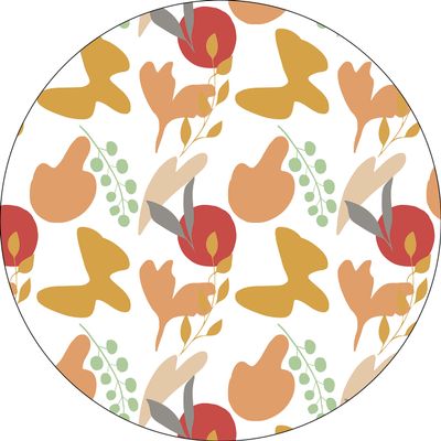 Bonateks Round Printed Mouse Pad, 22 cm Diameter