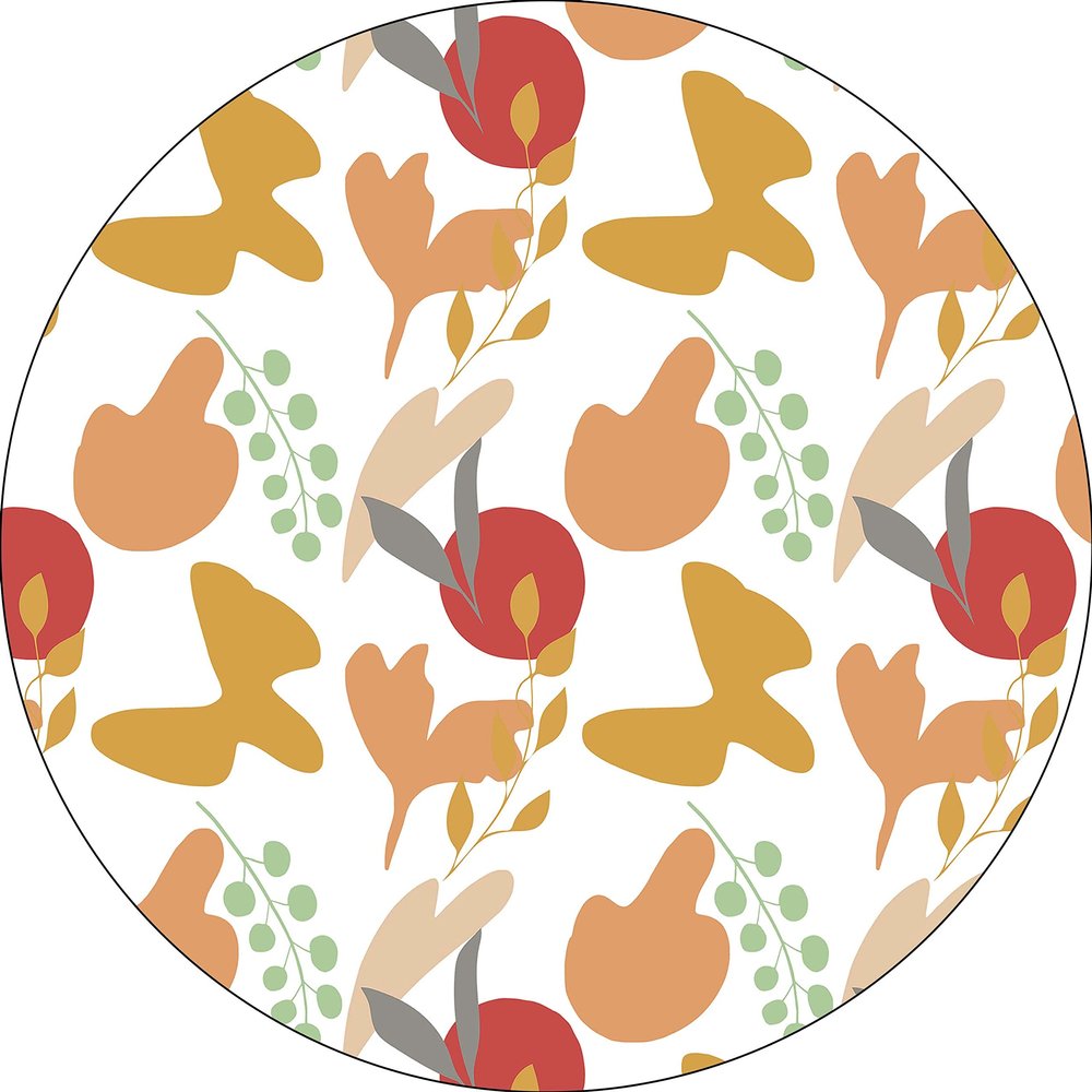 Bonateks Round Printed Mouse Pad, 22 cm Diameter