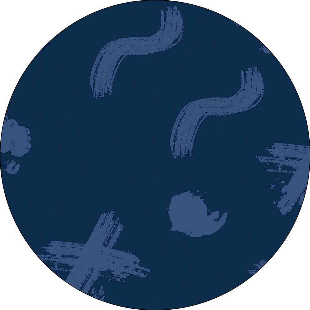 Bonateks Round Printed Mouse Pad, Non-Slip Base, for Office and Home, 22 cm Diameter