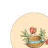 Bonateks Round Printed Mouse Pad, Non-Slip, 22 cm Diameter view 3