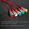 GUUZI 10 mm LED Indicator Light, 12–24 V, Waterproof, Red, 4-Pack view 2