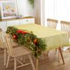 Morbuy Washable Christmas Tablecloth, Gold Bell, Polyester, 60 x 60 cm view 2