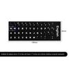 Jagowa Replacement Keyboard Stickers, English UK Layout, Black with White Letters view 2