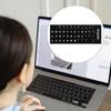 Jagowa Replacement Keyboard Stickers, English UK Layout, Black with White Letters view 4