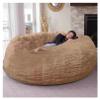 Durable Comfortable Bean Bag Chair Cover, 5/6/7 ft, Giant Washable Faux-Fur Sofa Cover, No Filler view 1