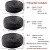 Durable Comfortable Bean Bag Chair Cover, 5/6/7 ft, Giant Washable Faux-Fur Sofa Cover, No Filler view 2