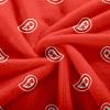 Red Flannel Blanket, Paisley Pattern, 160 x 200 cm view 3