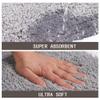 Zebra-Pattern Plush Microfiber Bath Mat, Non-Slip, Quick-Dry, Washable, 50 x 80 cm view 2
