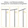 Randaco Stainless Steel Handrail Railing, Indoor/Outdoor, 100 cm, 5 Crossbars view 3