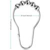 MOOKEENONE 10-Pack Shower Curtain Hooks, Metal Rings, Rust-Resistant view 4