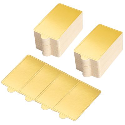 MengH-SHOP Gold Rectangular Cake Boards, 100-Pack