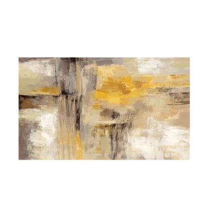 GSHRED Gold-Tone Abstract Canvas Painting, Scandinavian Wall Art, Unframed, 60 x 80 cm
