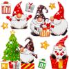 Christmas Window Clings, 10-Piece Set, Glitter Elf or Santa Motifs view 3
