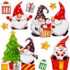Christmas Window Clings, 10-Piece Set, Glitter Elf or Santa Motifs view 4
