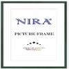 NiRa Solid Wood Picture Frame, Slim, 21 x 27 cm, High-Gloss Dark Green | Selectable Color and Size | HD122 view 1