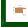 NiRa Solid Wood Picture Frame, Slim, 21 x 27 cm, High-Gloss Dark Green | Selectable Color and Size | HD122 view 2