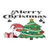 Christmas Gnomes and Tree Quote Wall Sticker, Self-Adhesive PVC Window Decal, 23 in view 2