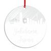 Acrylic Christmas Ornament, Yokohama Skyline, Japan, 7.6 cm, Red Cord view 2