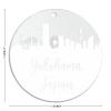 Acrylic Christmas Ornament, Yokohama Skyline, Japan, 7.6 cm, Red Cord view 3