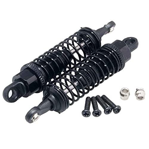 KRYDN Front Aluminum Shock Absorbers, 2-Piece Set for WLtoys L959 Off-Road Buggy (Black)