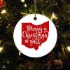 Ohio State Silhouette Christmas Ornament, “Merry Christmas Y’all” Keepsake for Christmas Tree view 1