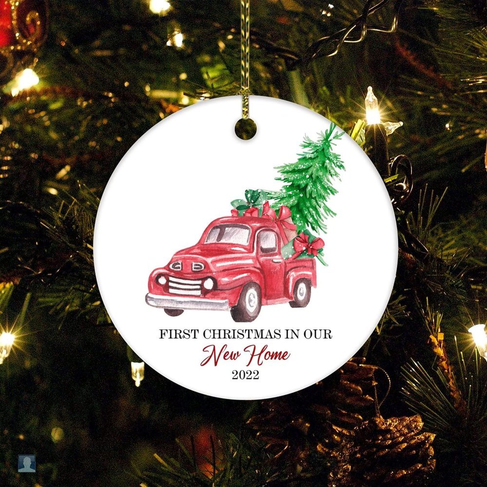 First Christmas in Our New Home Ceramic Ornament