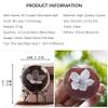 60 mm Laser-Engraved 3D Crystal Ball with Cherry Blossom Figure Paperweight view 2