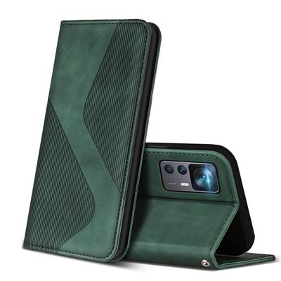 ZONNAVI Flip Wallet Case for Xiaomi 12T / 12T Pro, PU Leather, Green