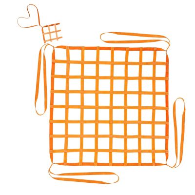 GUODDM Lifting and Moving Net for Heavy Objects, Polyester Cargo Net (1 x 1 m, 10 cm Mesh, 1 t Capacity)