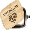 Tassenbrennerei Lunch Box with Saying “A Superhero Without a Cape Is Called Dad” – 1000 ml Stainless Steel Box with Engraved Bamboo Lid, Gift for Dad view 1