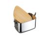 Tassenbrennerei Lunch Box with Saying “A Superhero Without a Cape Is Called Dad” – 1000 ml Stainless Steel Box with Engraved Bamboo Lid, Gift for Dad view 4