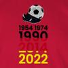 Men's Long-Sleeve Shirt – Germany Soccer World Cup 1954, 1974, 1990, 2014, 2022 – XL, Red view 2