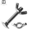 Techtanium M8 x 16/16 mm Carriage Bolts with M8 A2 Stainless Steel Wing Nuts (2-Pack) view 4