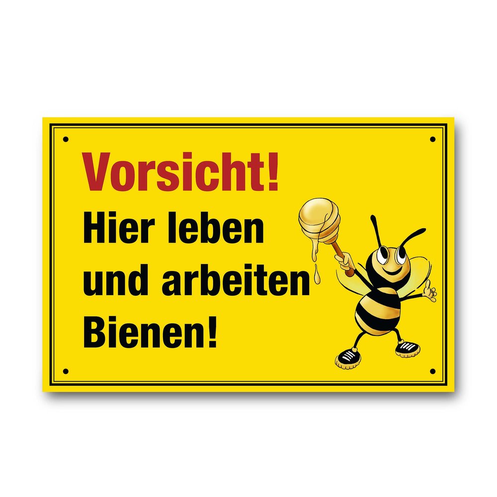 Apoidea Bee Warning Sign – Plastic Beekeeping Supply