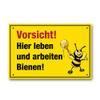 Apoidea Bee Warning Sign – Plastic Beekeeping Supply view 1