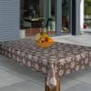laro Washable PVC Oilcloth Tablecloth, Christmas Snowflake Brown, 100 x 160 cm view 2