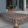 laro Washable PVC Oilcloth Tablecloth, Christmas Snowflake Brown, 100 x 160 cm view 3